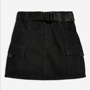 Topshop Clip Belt Utility Skirt